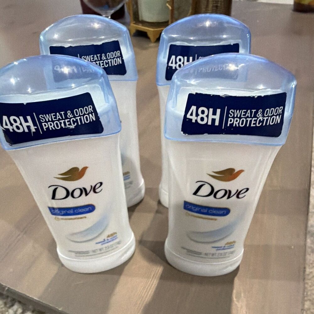 Dove Original Clean Antiperspirant Stick 48-Hour Protection 2.6 oz, 4 Pack